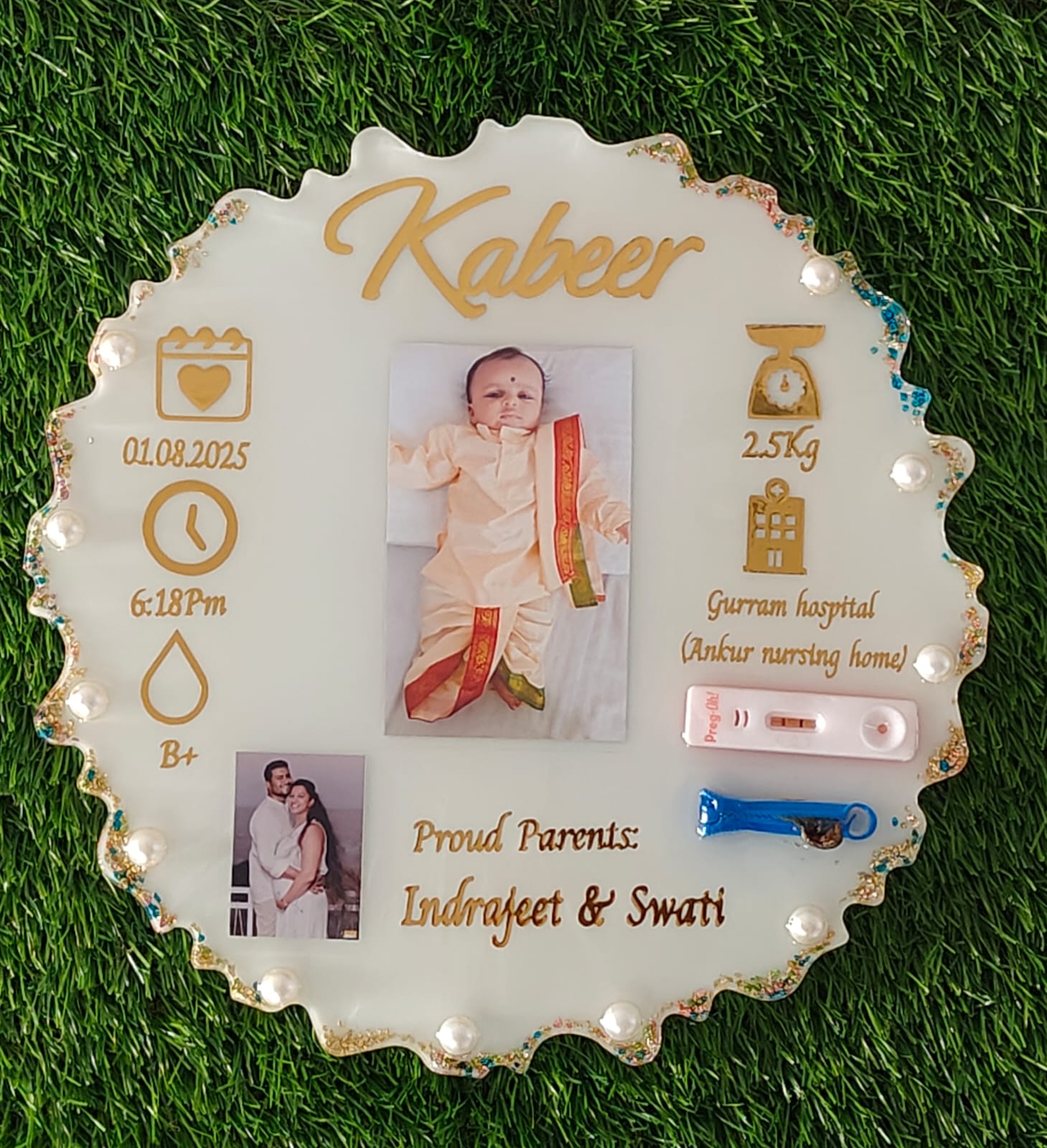 Custom Baby Birth Details